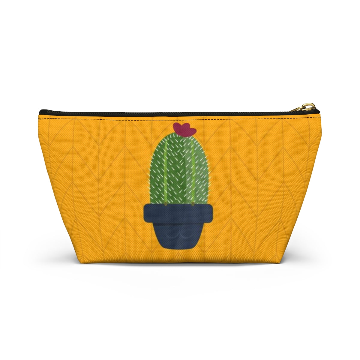 Big Bottom Zipper Pouch - Plant Nerd Cactus