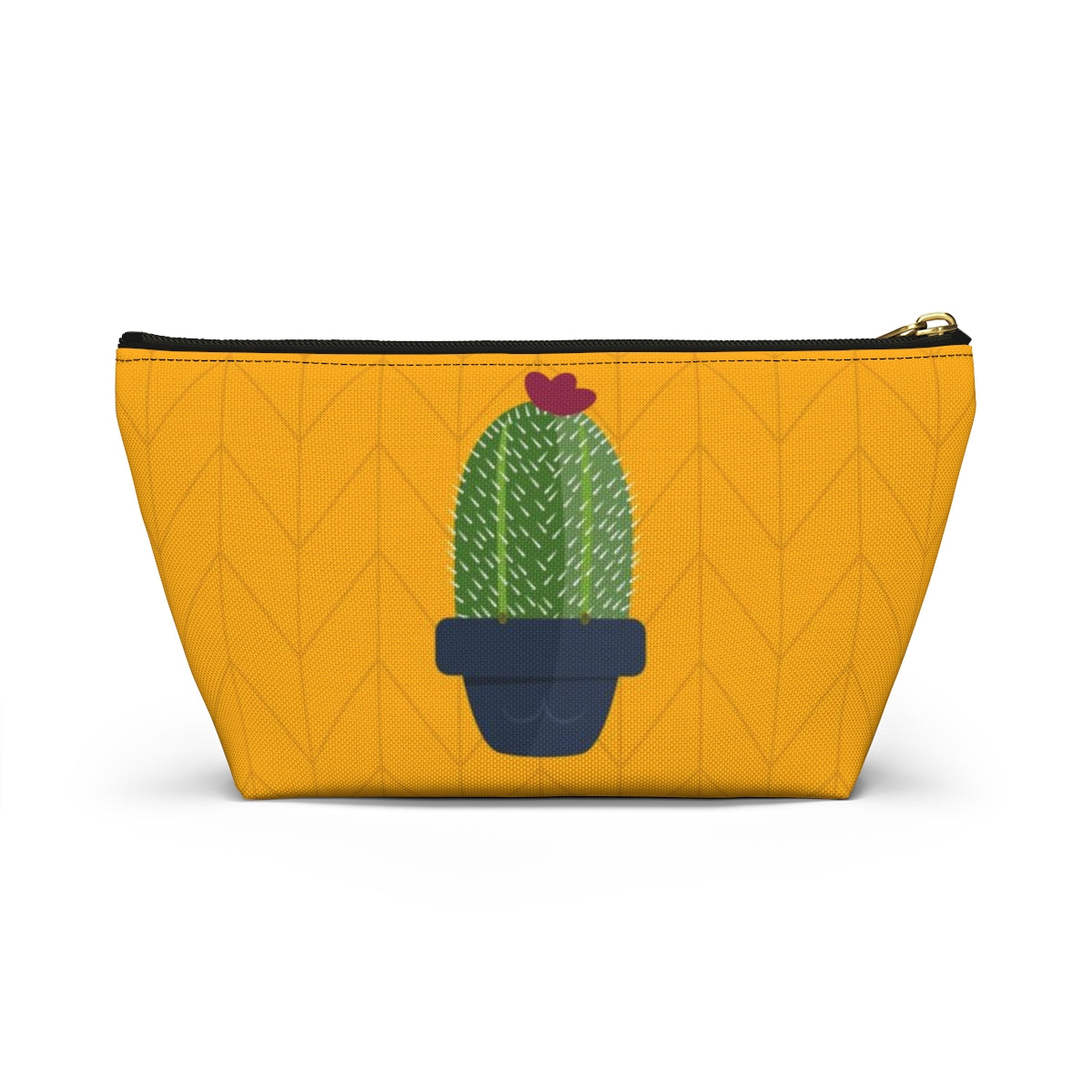 Big Bottom Zipper Pouch - Plant Nerd Cactus