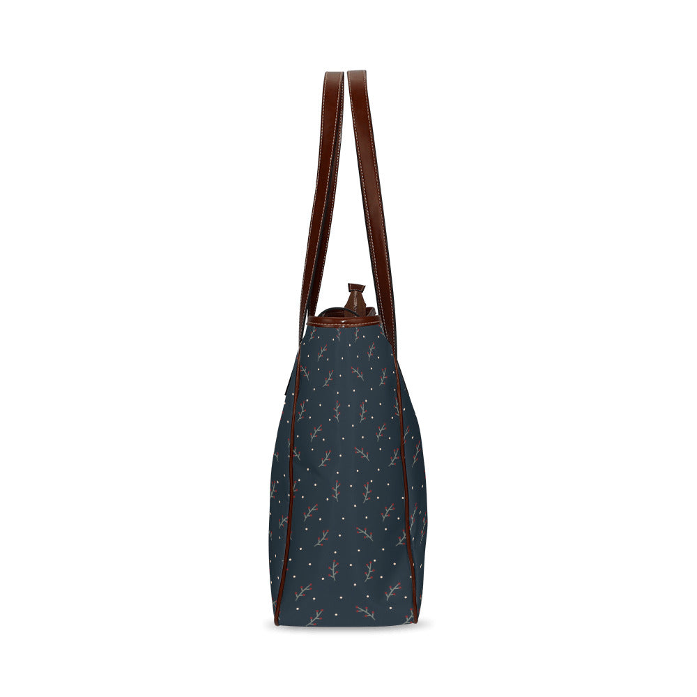 Berries - Navy Classic Tote Handbag
