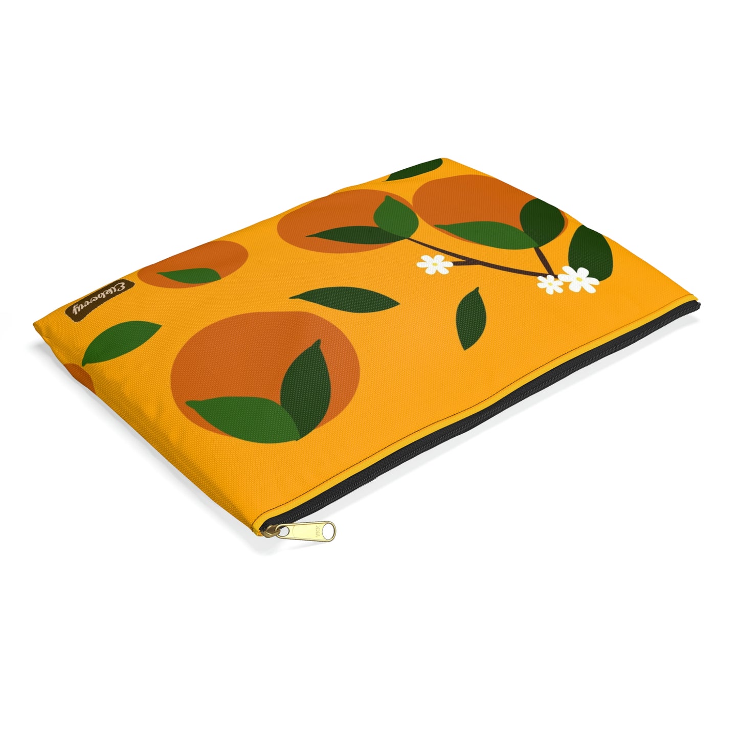 Flat Zipper Pouch - Oranges