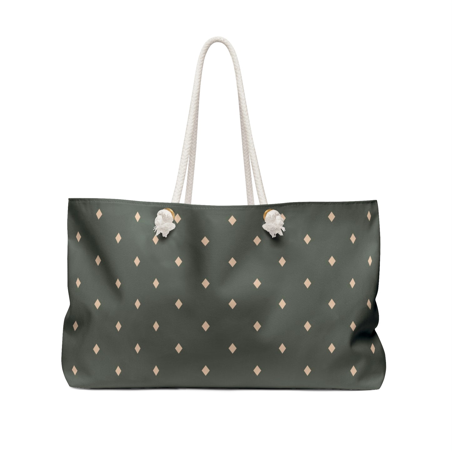 Weekender Tote Bag - Diamonds on Sage