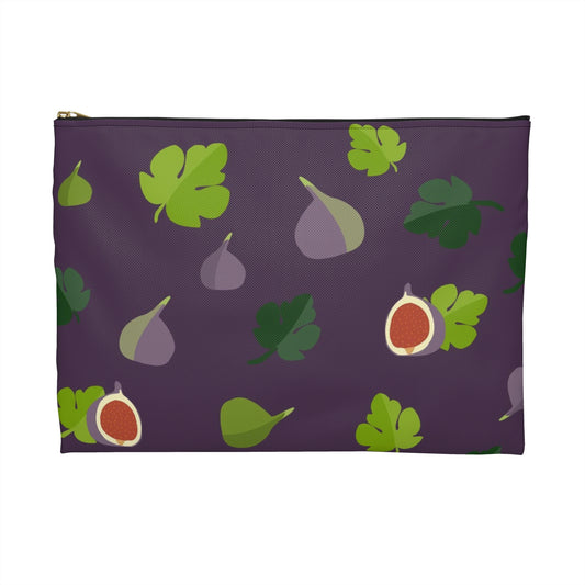 Flat Zipper Pouch - Figs
