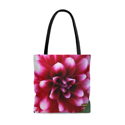 Lightweight Tote Bag - Pink & White Dahlia