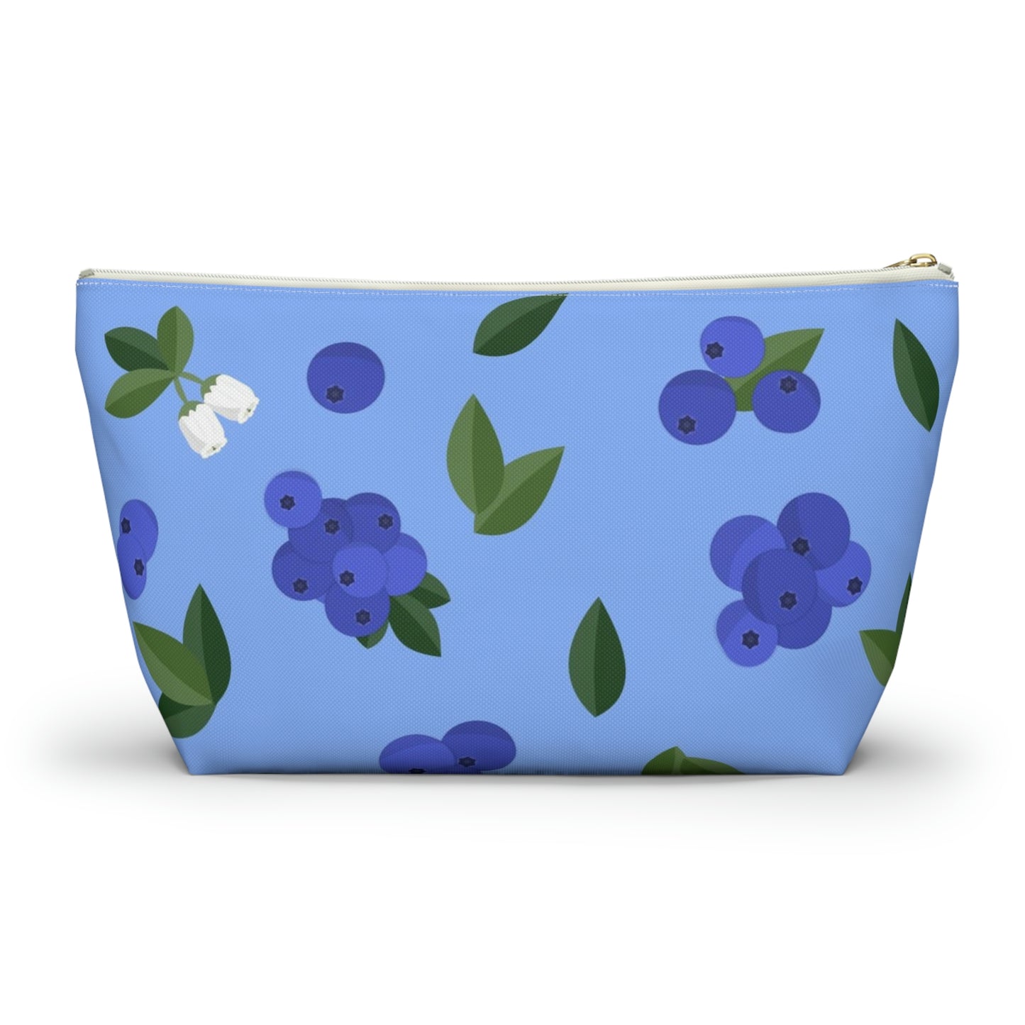 Big Bottom Zipper Pouch - Blueberries