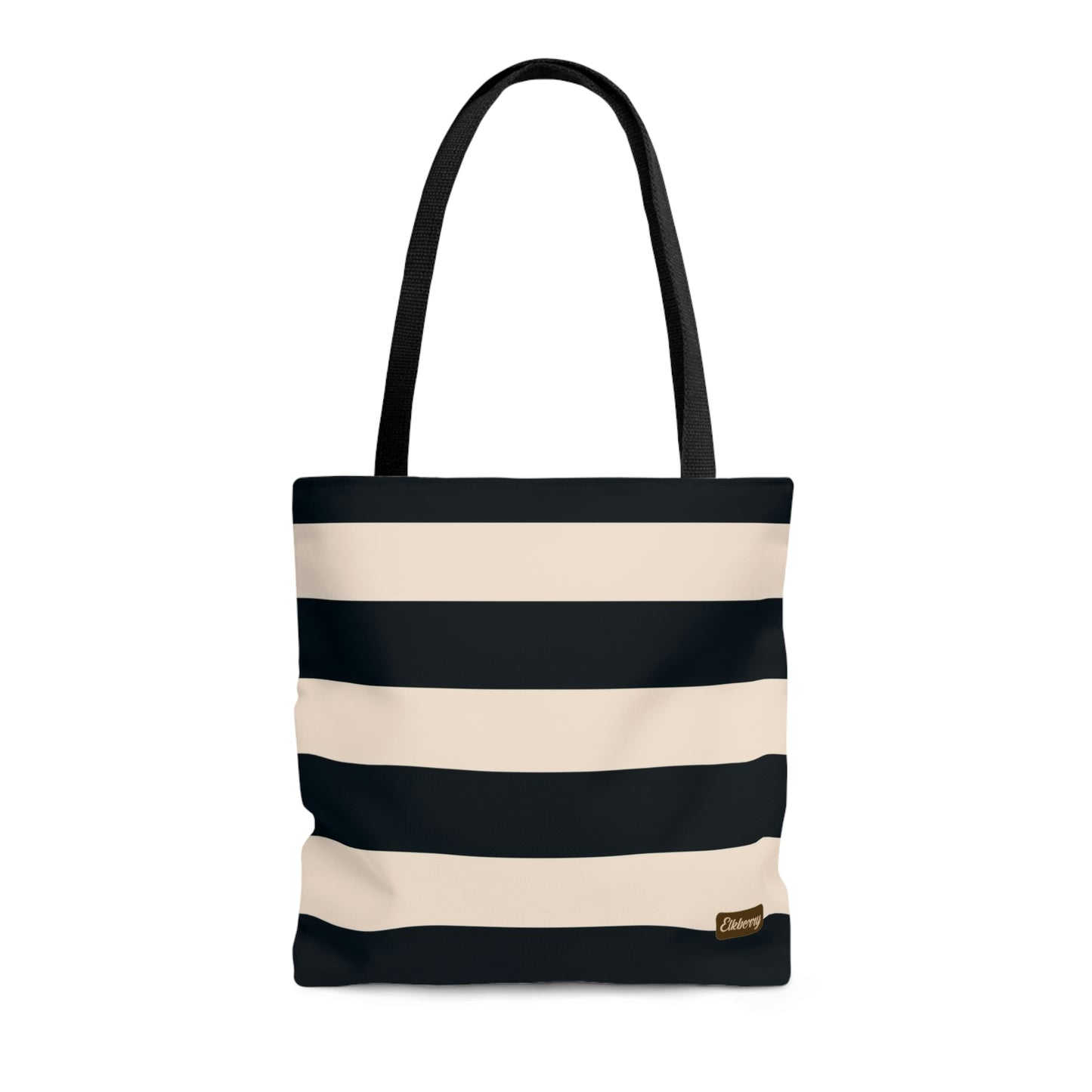 Lightweight Tote Bag - Navy/Cream Stripes