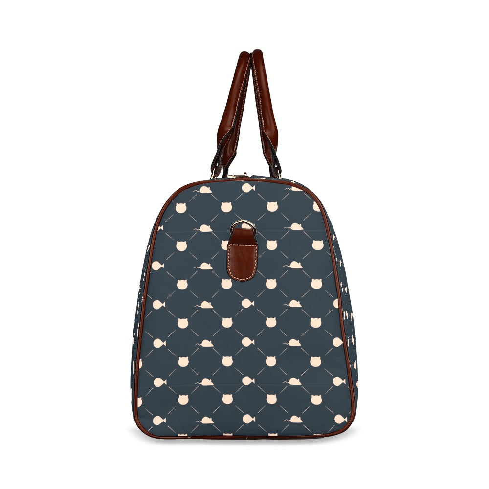 Cat’s Favorite Things - Navy Waterproof Travel Bag (Small)