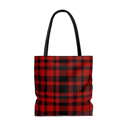 Lightweight Tote Bag - Red Buffalo Check, Red Plaid