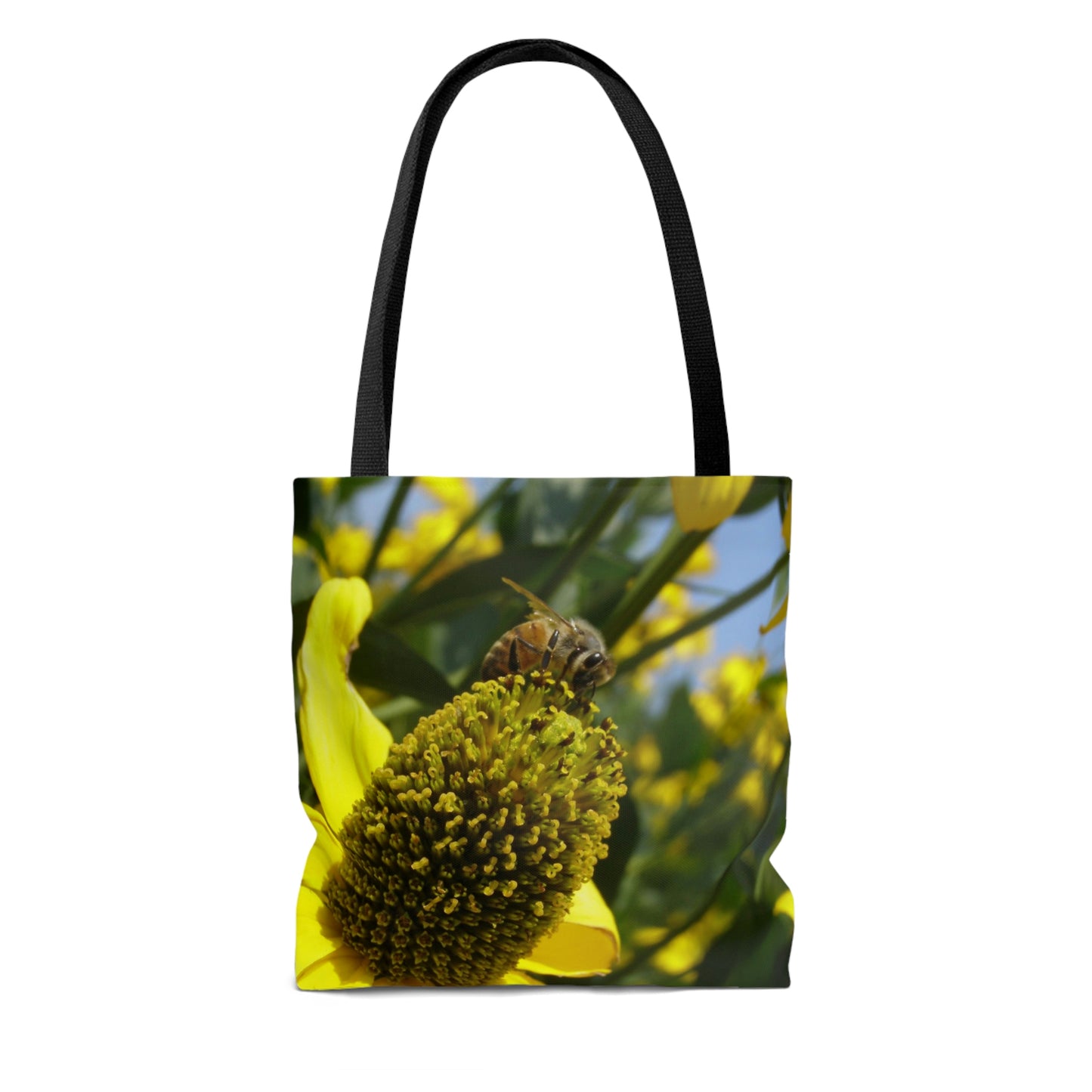 Lightweight Tote Bag - Bee on Yellow Coneflower