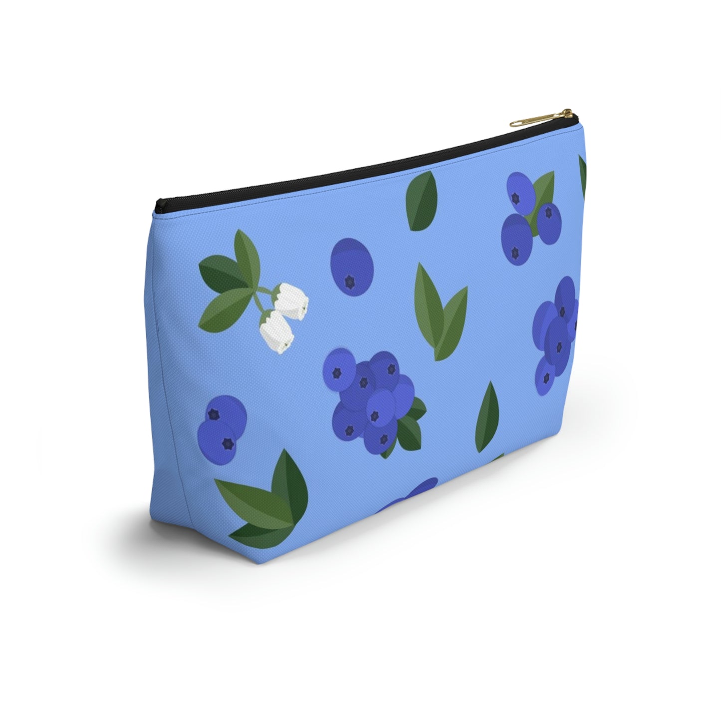 Big Bottom Zipper Pouch - Blueberries