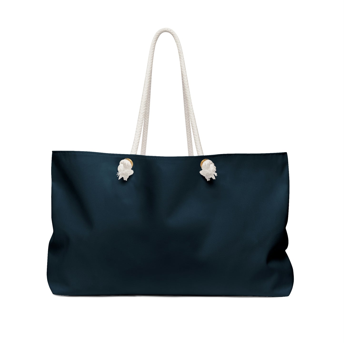 Weekender Tote Bag - Merry Christmas with Holly on Navy