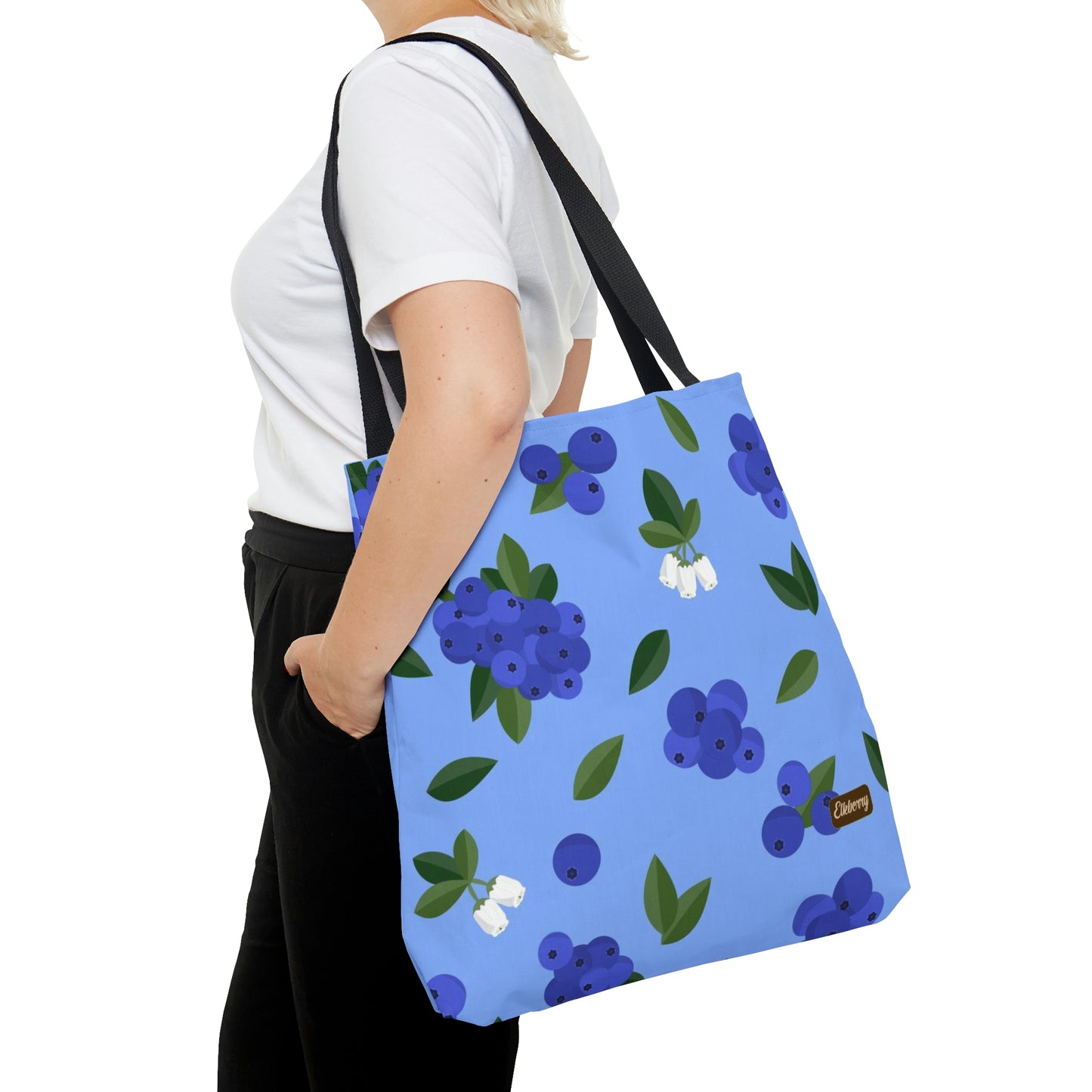 Lightweight Tote Bag - Blueberries