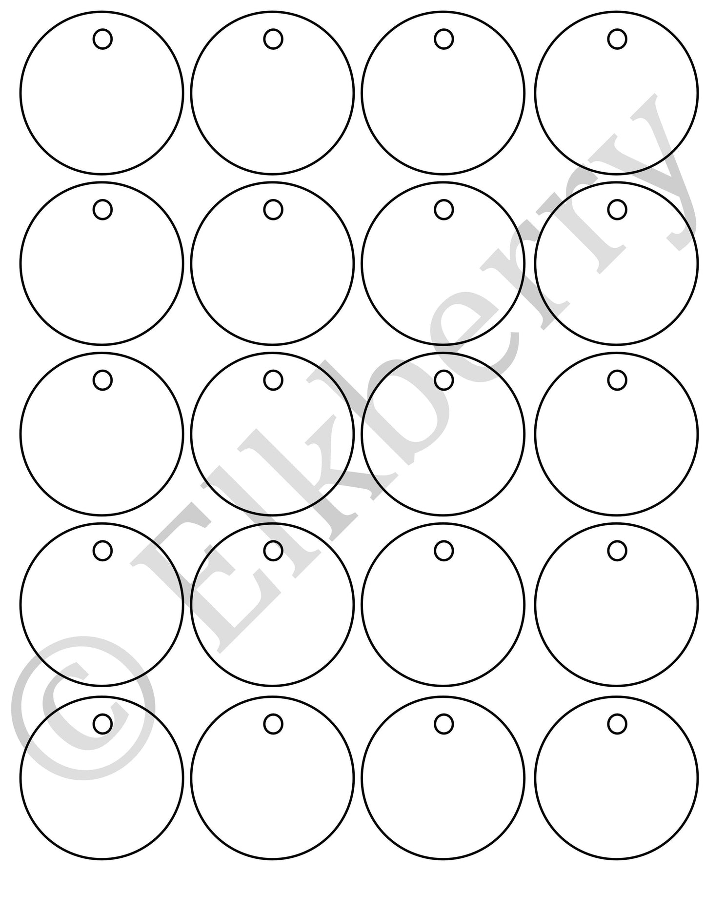 Fall Harvest Circle Gift Tag Template (PDF) - FREEBIE!