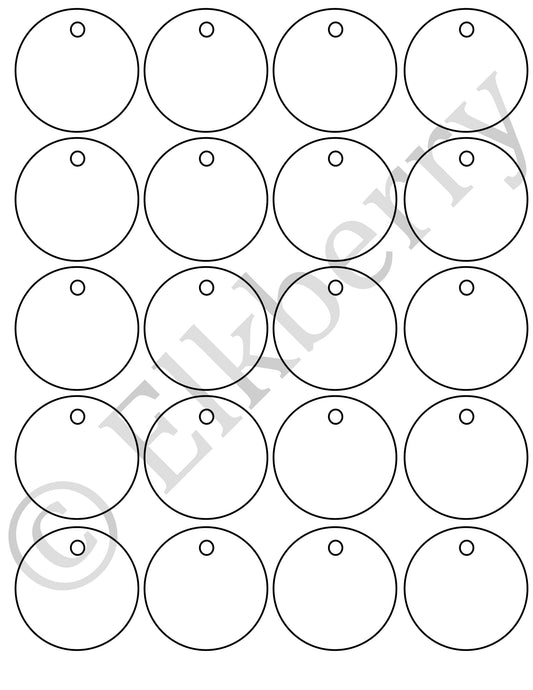 Fall Harvest Circle Gift Tag Template (PDF) - FREEBIE!