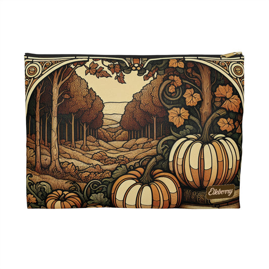 Flat Zipper Pouch - Pumpkin Patch