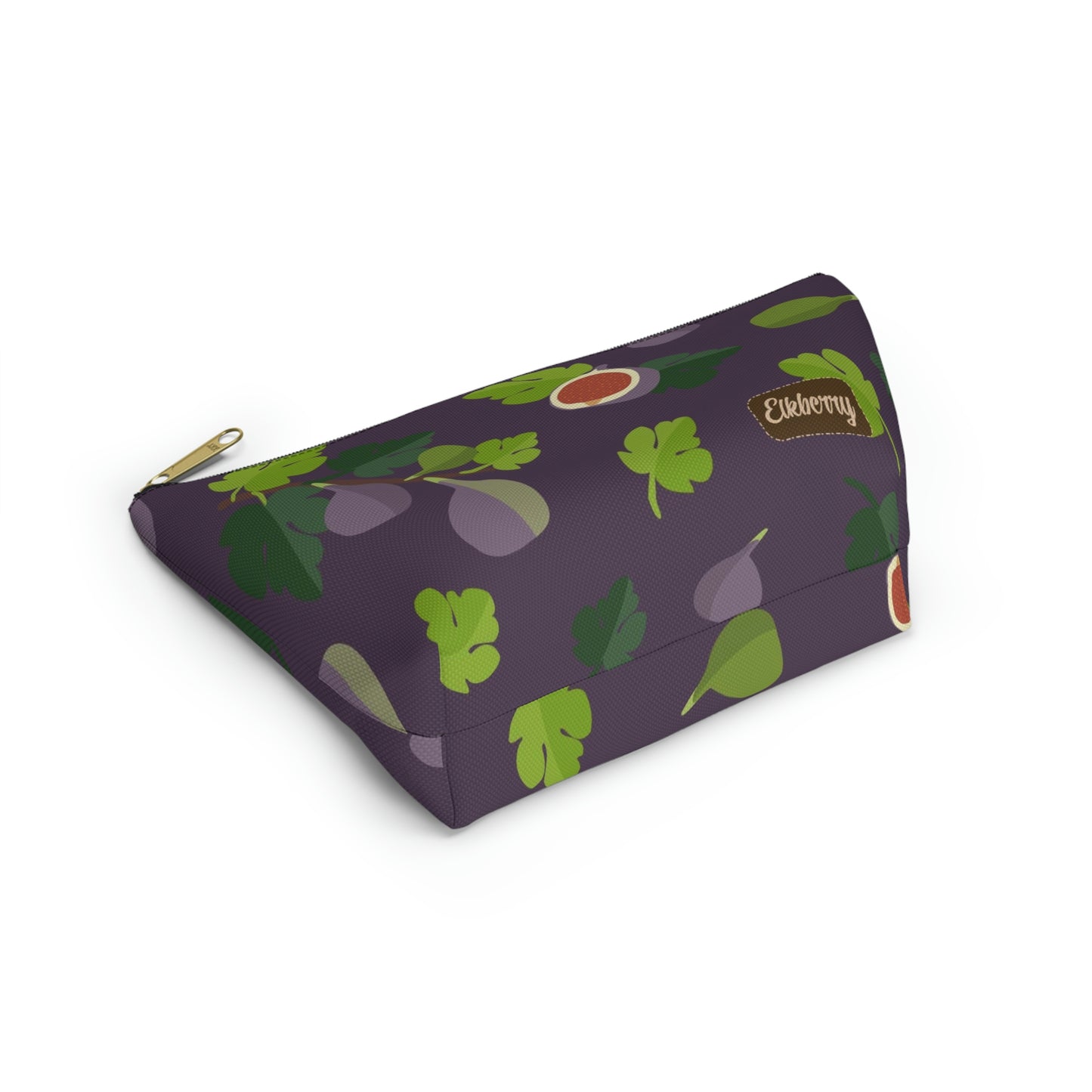 Big Bottom Zipper Pouch - Figs