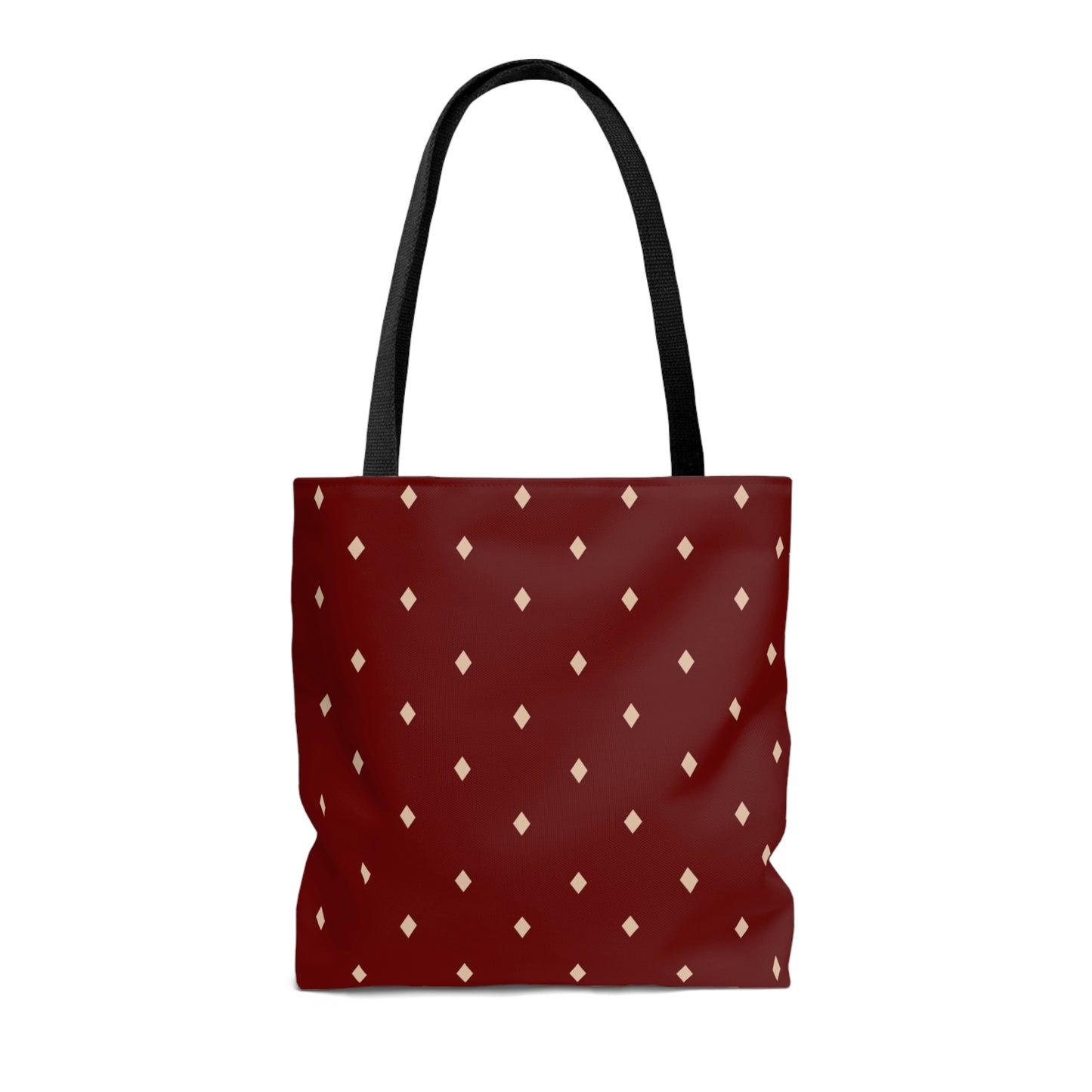 Lightweight Tote Bag - Diamonds on Berry