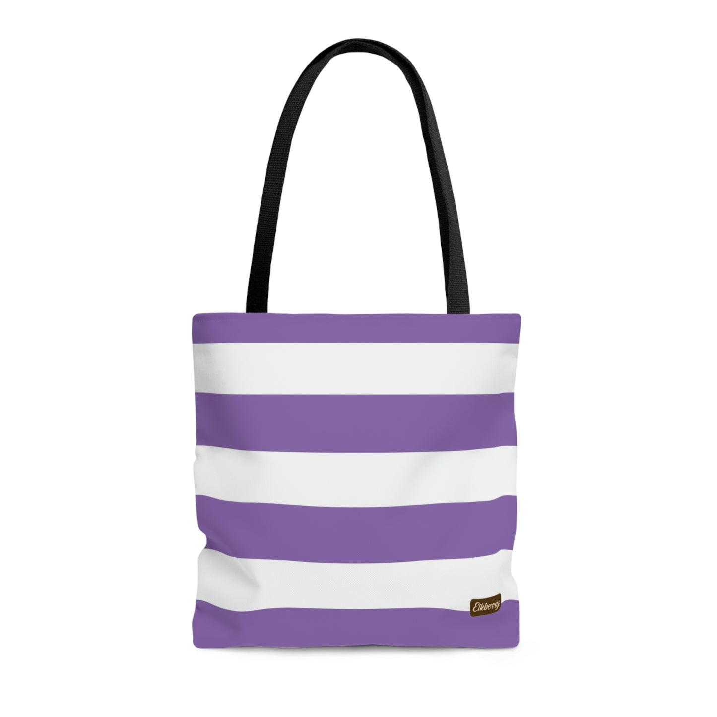 Lightweight Tote Bag - Lilac/White Stripes