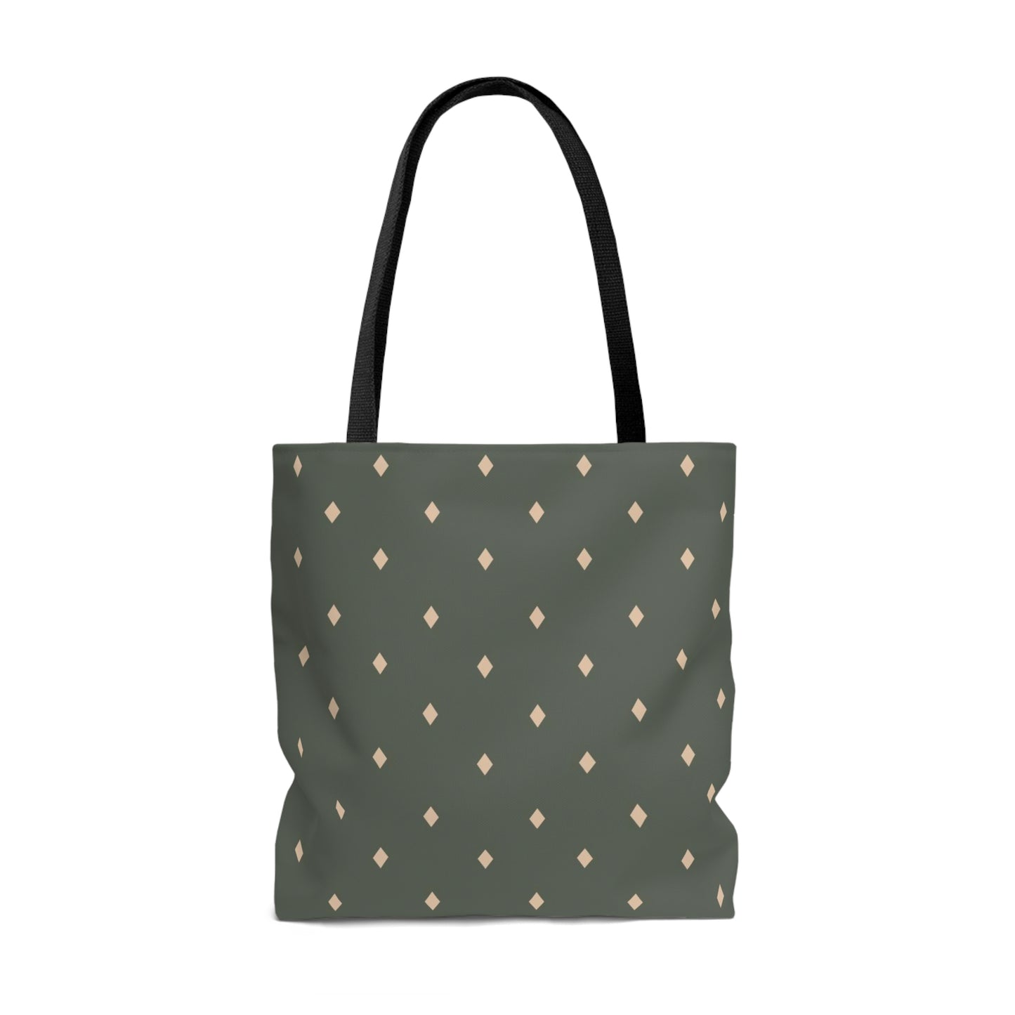 Lightweight Tote Bag - Diamonds on Sage