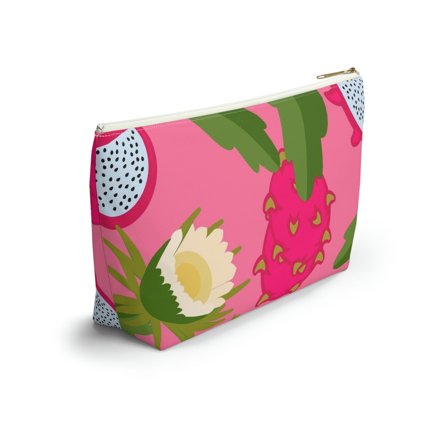 Big Bottom Zipper Pouch - Dragonfruit