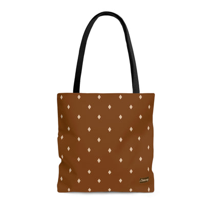 Lightweight Tote Bag - Diamonds on Pumpkin