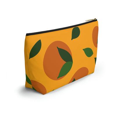 Big Bottom Zipper Pouch - Oranges