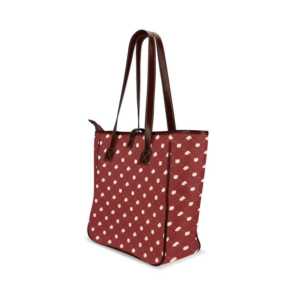 Cat & Dog - Berry Classic Tote Handbag