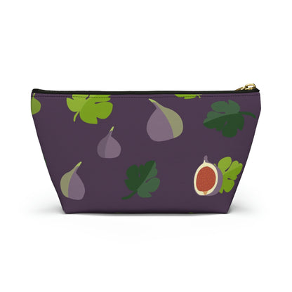 Big Bottom Zipper Pouch - Figs