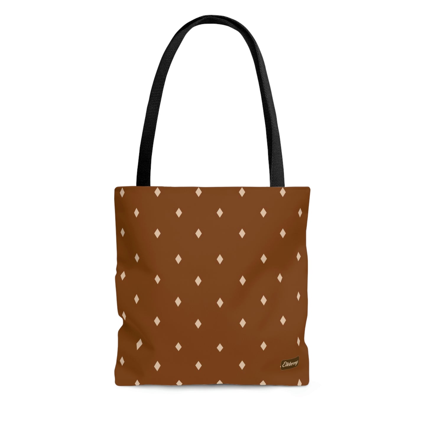 Lightweight Tote Bag - Diamonds on Pumpkin