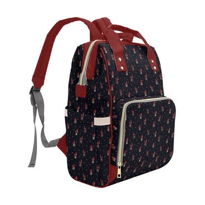 Mushroom Family - Wine Multi-Function Backpack