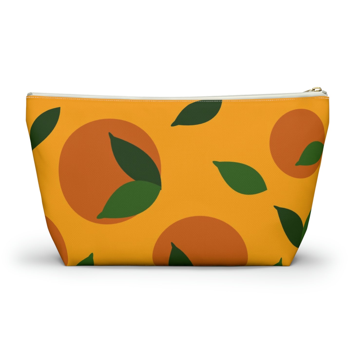 Big Bottom Zipper Pouch - Oranges