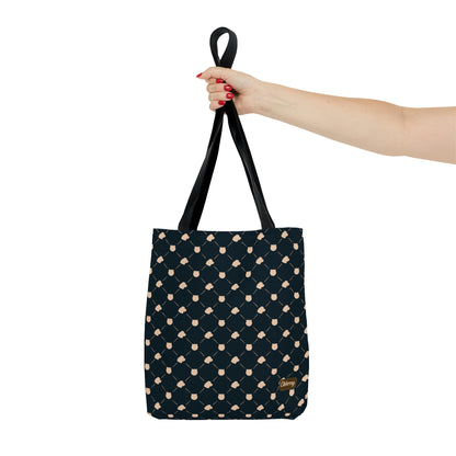 Lightweight Tote Bag - Cat & Dog in Navy