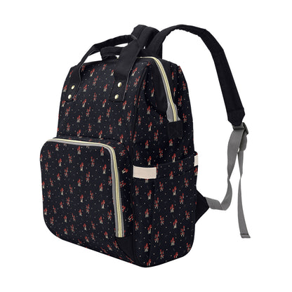 Mushroom Family - Navy Multi-Function Backpack