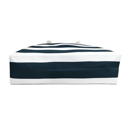 Weekender Tote Bag - Navy/White Stripes