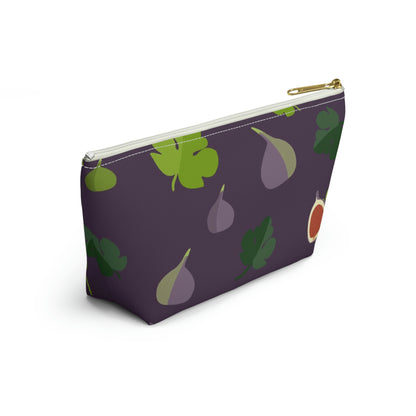 Big Bottom Zipper Pouch - Figs