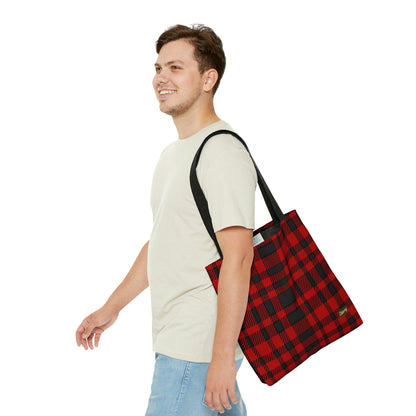 Lightweight Tote Bag - Red Buffalo Check, Red Plaid