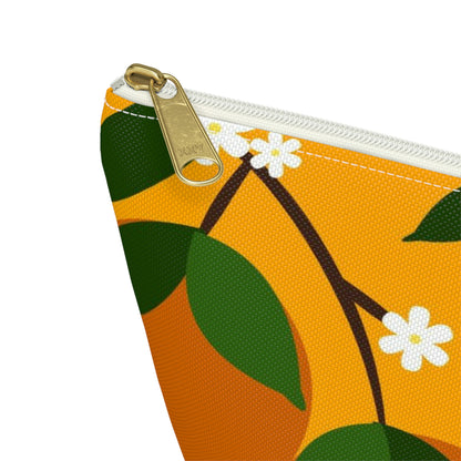 Big Bottom Zipper Pouch - Oranges