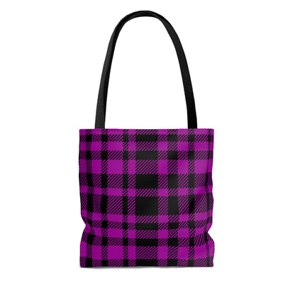 Lightweight Tote Bag - Pink Buffalo Check, Pink Plaid