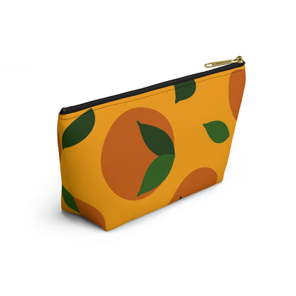 Big Bottom Zipper Pouch - Oranges