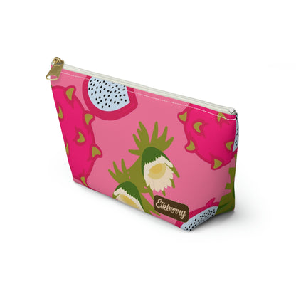 Big Bottom Zipper Pouch - Dragonfruit