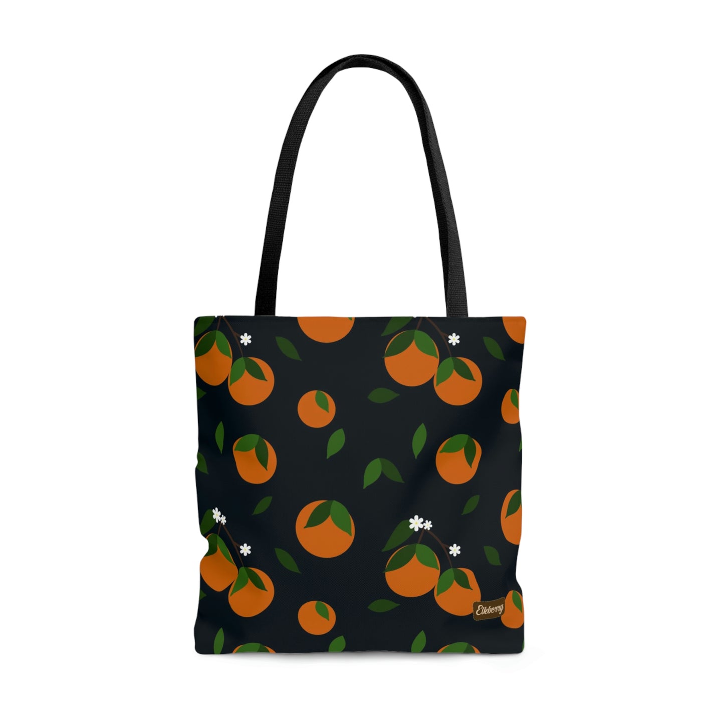 Lightweight Tote Bag -Oranges on Navy