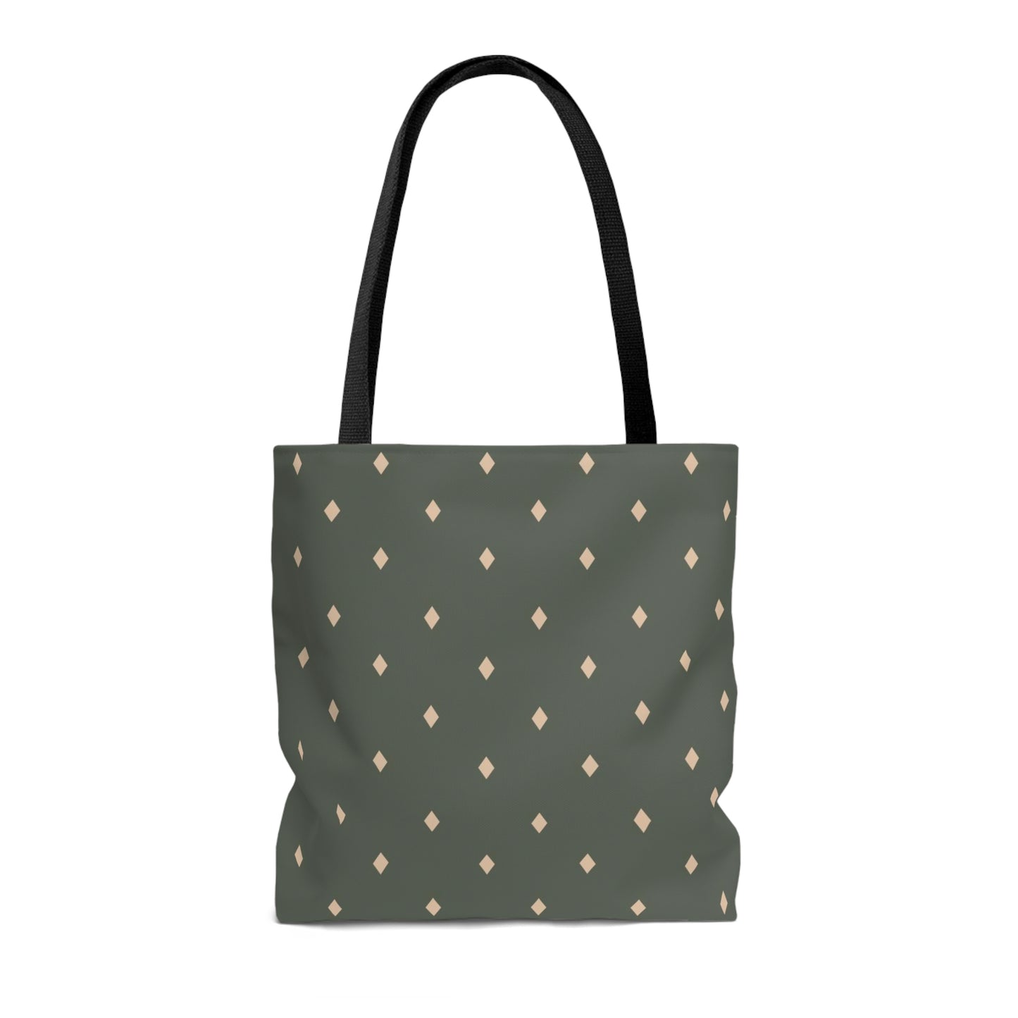 Lightweight Tote Bag - Diamonds on Sage