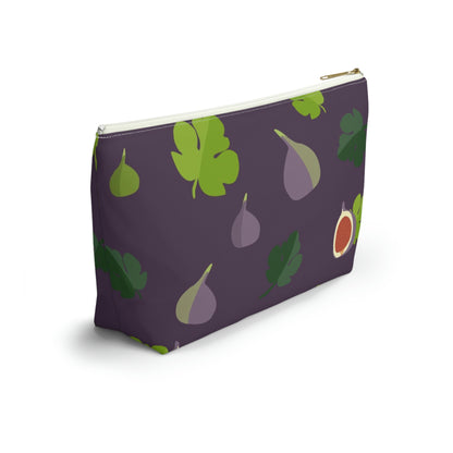 Big Bottom Zipper Pouch - Figs