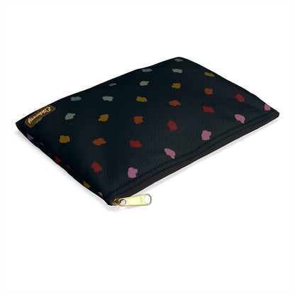 Flat Zipper Pouch - Elkberry Rainbow