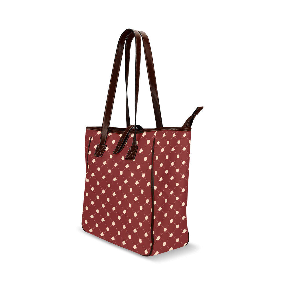 Cat & Dog - Berry Classic Tote Handbag