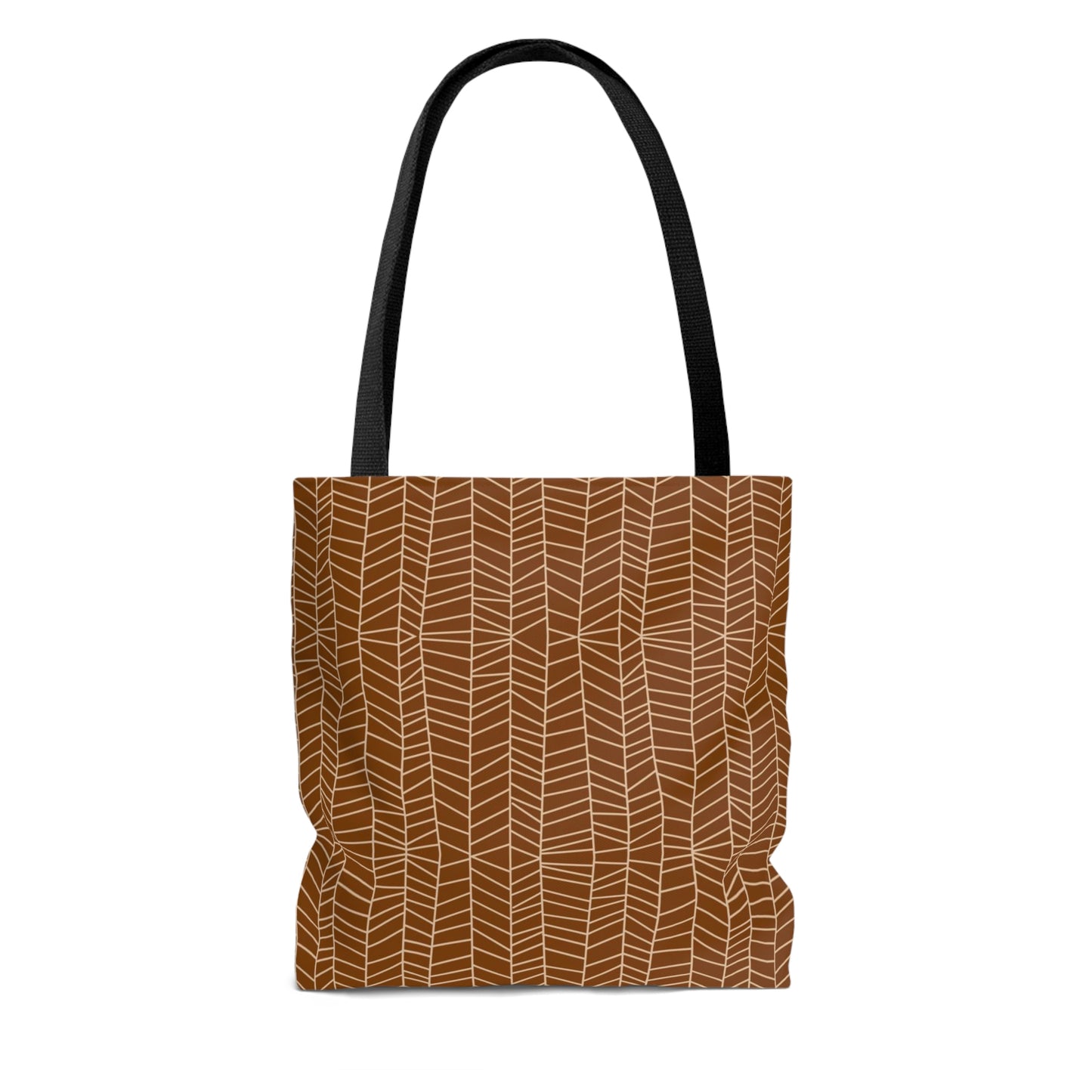 Lightweight Tote Bag - Herringbone in Pumpkin