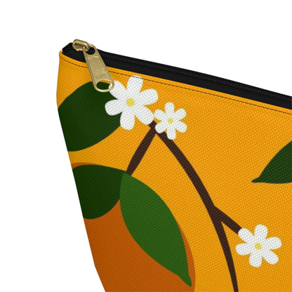 Big Bottom Zipper Pouch - Oranges