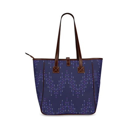 Glitter - Dark Purple Classic Tote Handbag