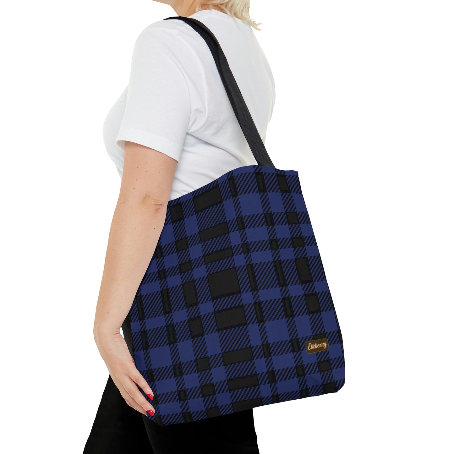 Lightweight Tote Bag - Blue Buffalo Check, Blue Plaid