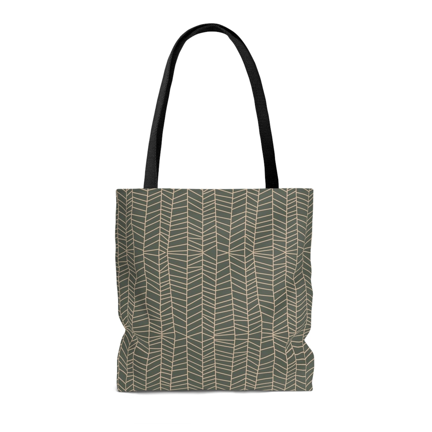 Lightweight Tote Bag - Herringbone in Sage