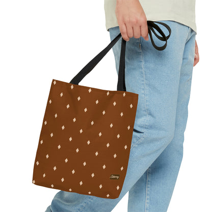 Lightweight Tote Bag - Diamonds on Pumpkin